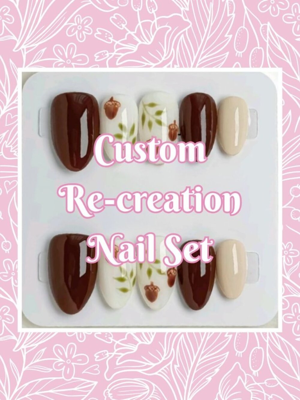 Fall Collection Custom Re-Creation Press-On Nails (Made to Order)